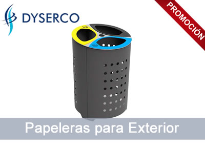 papelera para exteriores
